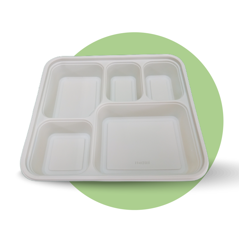 Corn Starch 5 Compartment With Lid