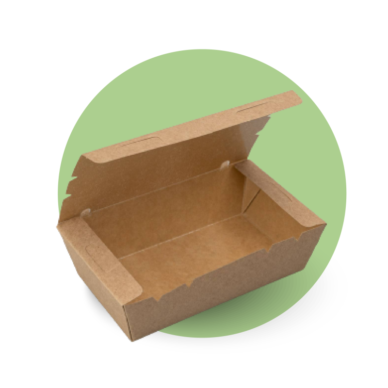 Brown Paper Lunch Box